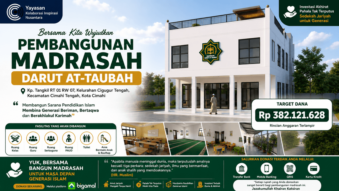 Bantu Pembangunan Madrasah Darut At-Taubah Cimahi