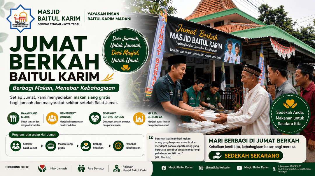 Jumat Berkah Baitul Karim: Berbagi Makan, Menebar Kebahagiaan