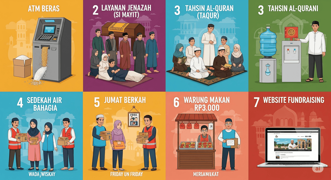 Masjid Baitul Karim Kota Tegal Program ATM beras